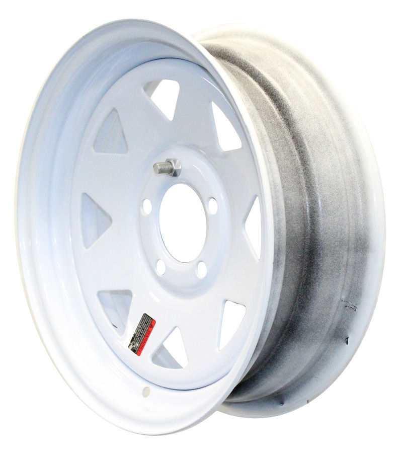 15 X 5, 5 on 4.5, Steel Spoke Style Wheel, White | Dexter Index