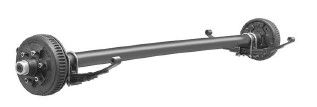 Dexter Axle, 6000 LB Capacity, 6 on 5.5" Bolt Pattern, Electric Brake, Straight Spindle, E-Z Lube Lubrication, 95" Hub Face, 80" Spring Center