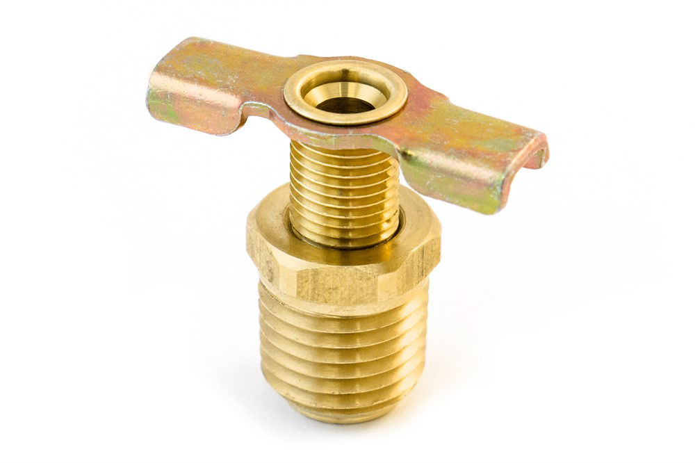 Brass Fitting Drain Port Gold 1/4