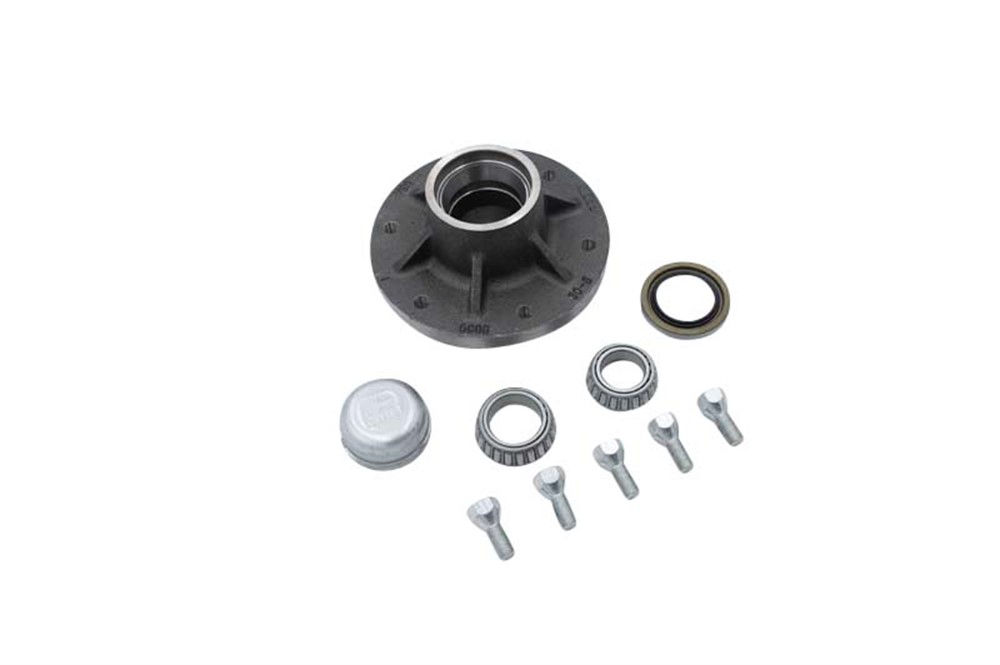 Agricultural Complete Idler Hub Assembly, AS3000F Spindle, Lube, 6K Capacity Per Pair, 6 on 6" Bolt Pattern, Bulk