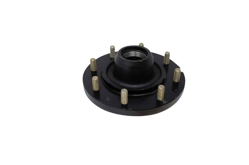 Agricultural Idler Hub Only with Studs and Races Only, AS4500F Spindle, Grease Lube, 9K Capacity Per Pair, 8-Bolt, 8