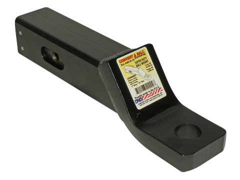 2.5 RCVR-Convert-A-Ball Ball Mount Cushioned, 2 Drop 18K