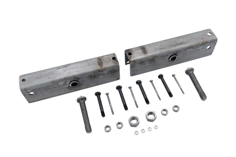 Tandem Axle Hanger Kits, 2" Slipper Springs (3,500 - 8,000 LBS. Axles) 13-44 Long Equalizer 5/16" & 9/16" Bolts and Nuts - 7/8" Wet Bolt with Lock Nut - No Hangers
