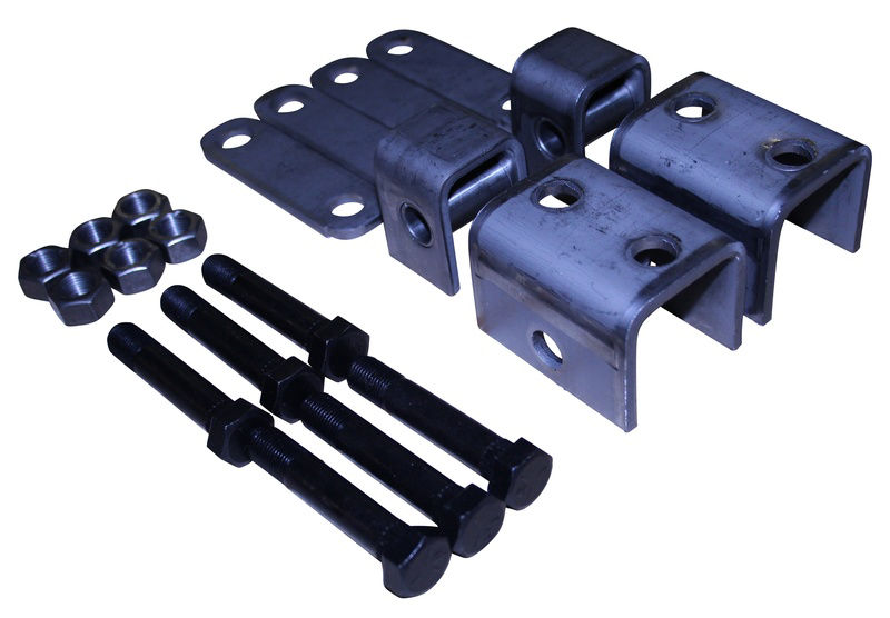 Single Axle Hanger Kit, For 1 3/4 Double Eye Springs, 2K, 3.5K