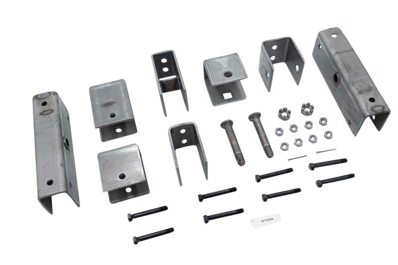 Tandem Axle Hanger Kit, 2 Slipper, 4 Hangers, 3.5K, 8K