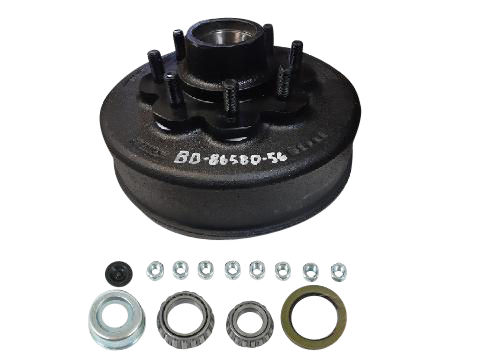 8K 8/6.5 H-D KIT C/W 8,000LB 8 ON 6.5 BOLT PATTERN HUB-DRUM, 5/8