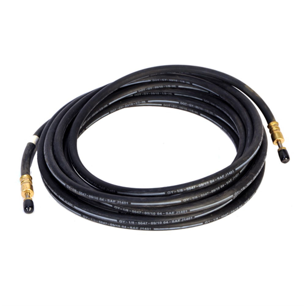 Brake Hose, 1/8 ID (2) 3/16 Male Swivel, 24' DOT