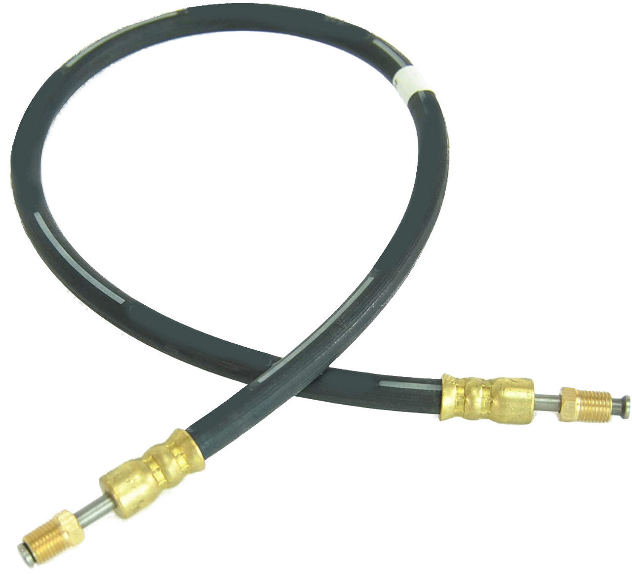 Trailer Parts Pro® Hydraulic Brake Line, Rubber 1/8" ID, Swivel Inverted Flare Male, 24"