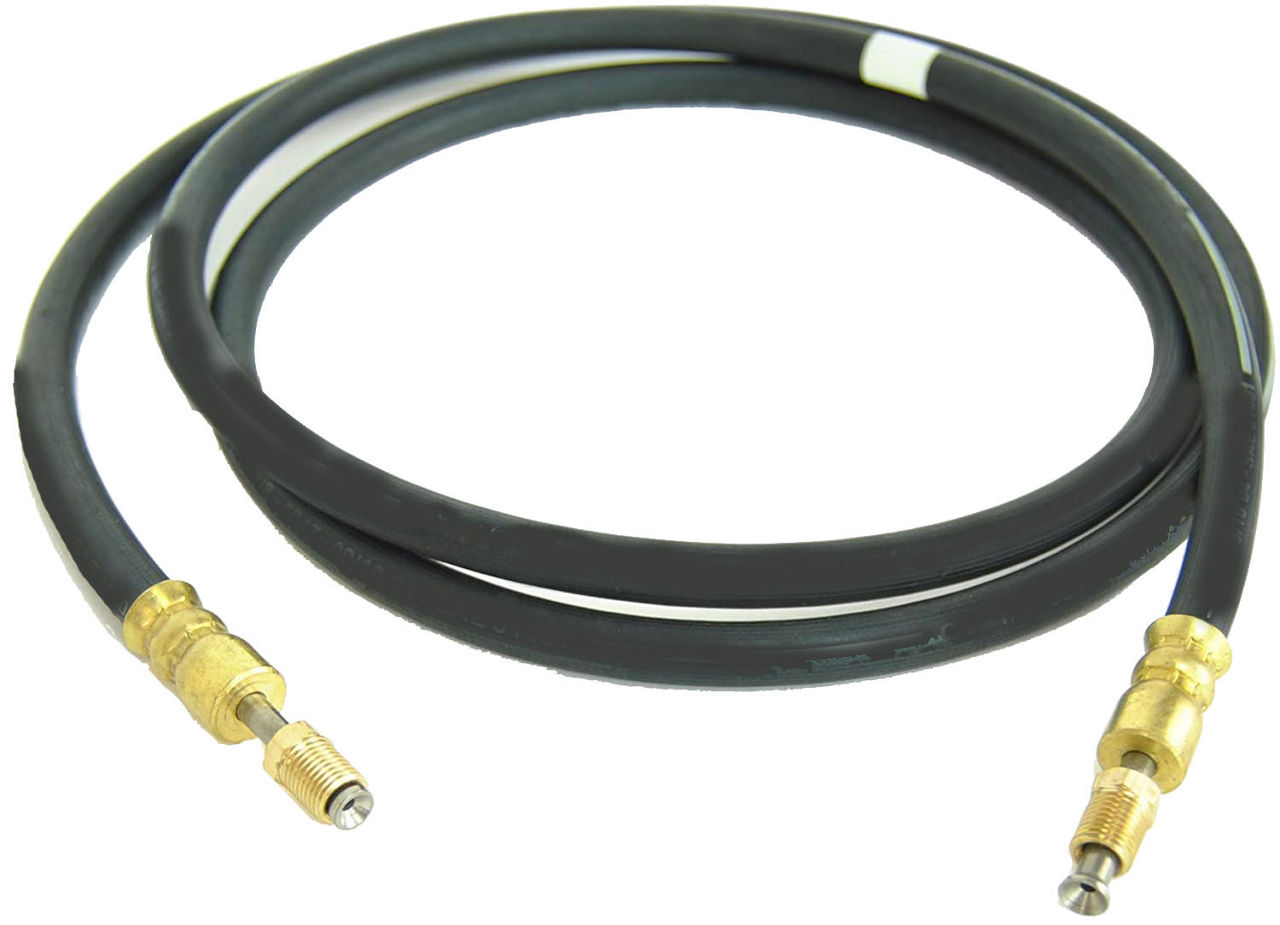 Trailer Parts Pro® Hydraulic Brake Line, Rubber 1/8" ID 3/16" Swivel Male Inverted Flare, 6'