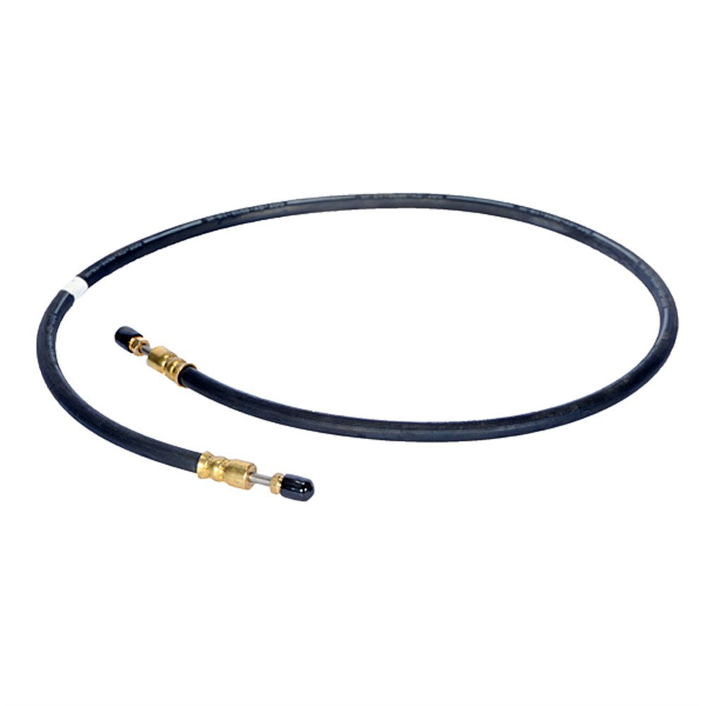 Hydraulic Brake Line, Rubber Flex 1/8" ID, 3/16" OD with 3/16" Male Brass Swivel Fittings on Both Ends, 3.5'