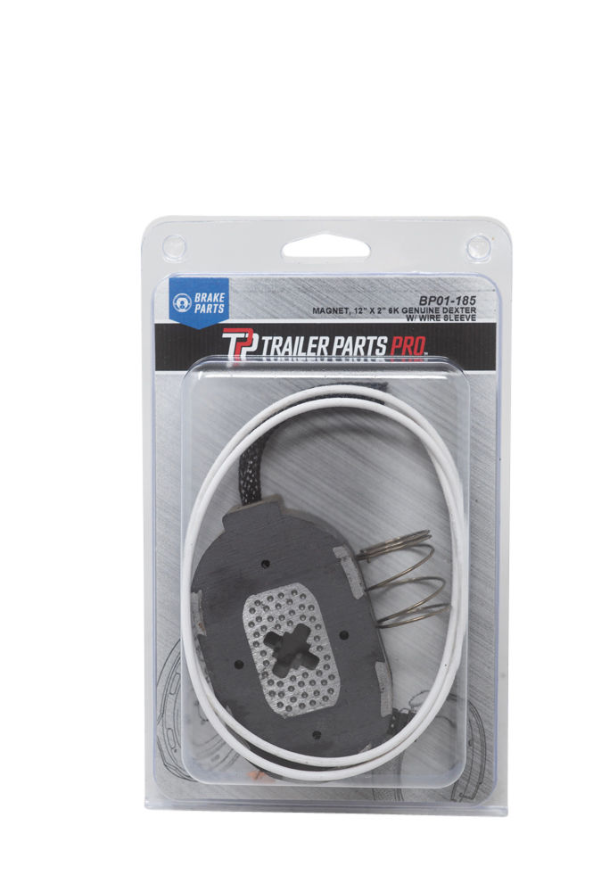 Brake Magnet For Genuine Dexter, 12"x2" w/Wire Sleeve