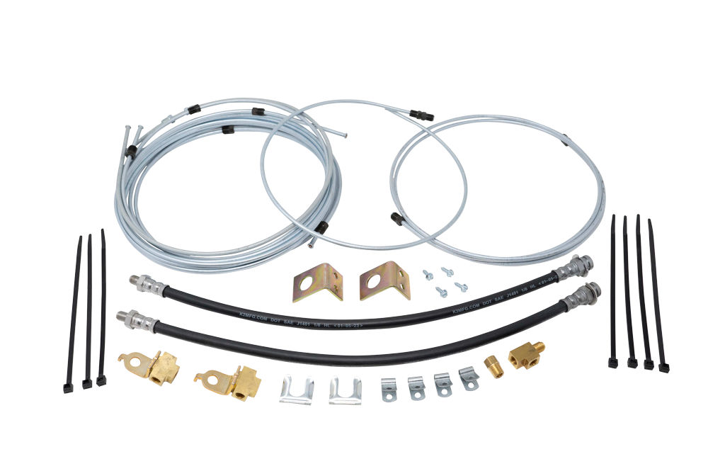 Trailer Parts Pro® Hydraulic Brake Line Kit for Trailers Applications of Drum Brake Actuators with 2 Axle or 4 Brakes