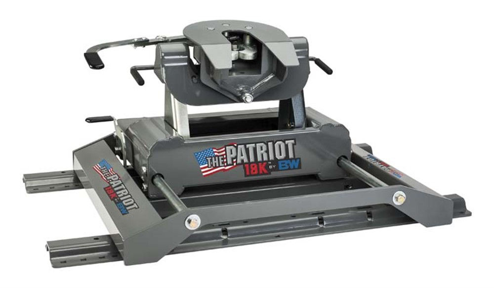 B&W Patriot 18K 5th Wheel Slider Hitch w/Rails