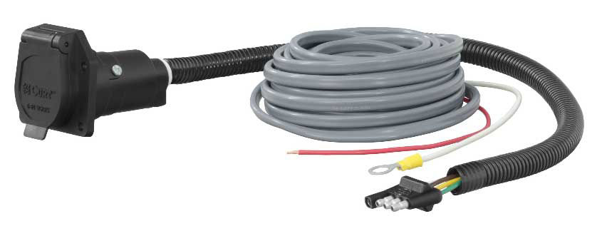 Adapter 4-Way to 7-Way Flat w/Brake Control Wiring