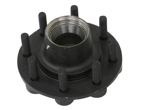 Dexter® Idler Hub with Studs and Races Only, #42 Spindle, Oil Bath Lube, 5.2K, 7K Capacity Per Pair, 8 on 6.5" Bolt Pattern, Bulk