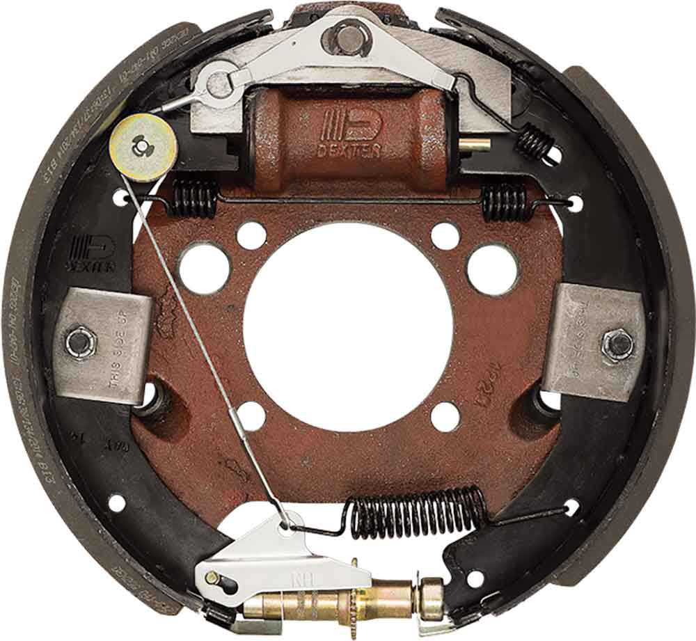 8,000-Lbs Uni-Servo Hydraulic Freebacking Brake Kit, 12-1/4" x 3-3/8" Backing Plate Assembly