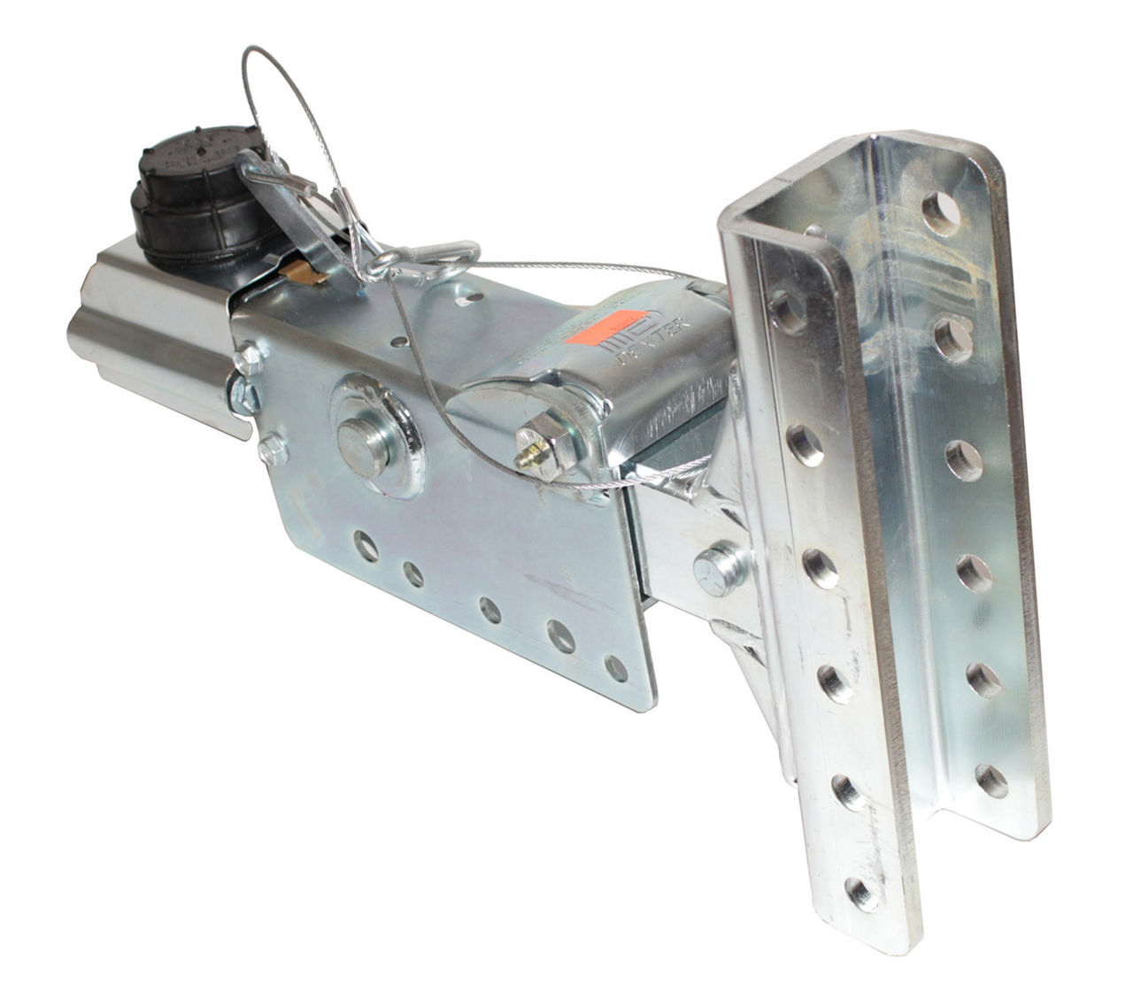 Dexter® 6-Hole 5-Position Vertical Adjustable Channel, 8.0K Surge Brake Actuator DX8.0 Top Mount Bolt-On for Drum Brake Systems, Zinc