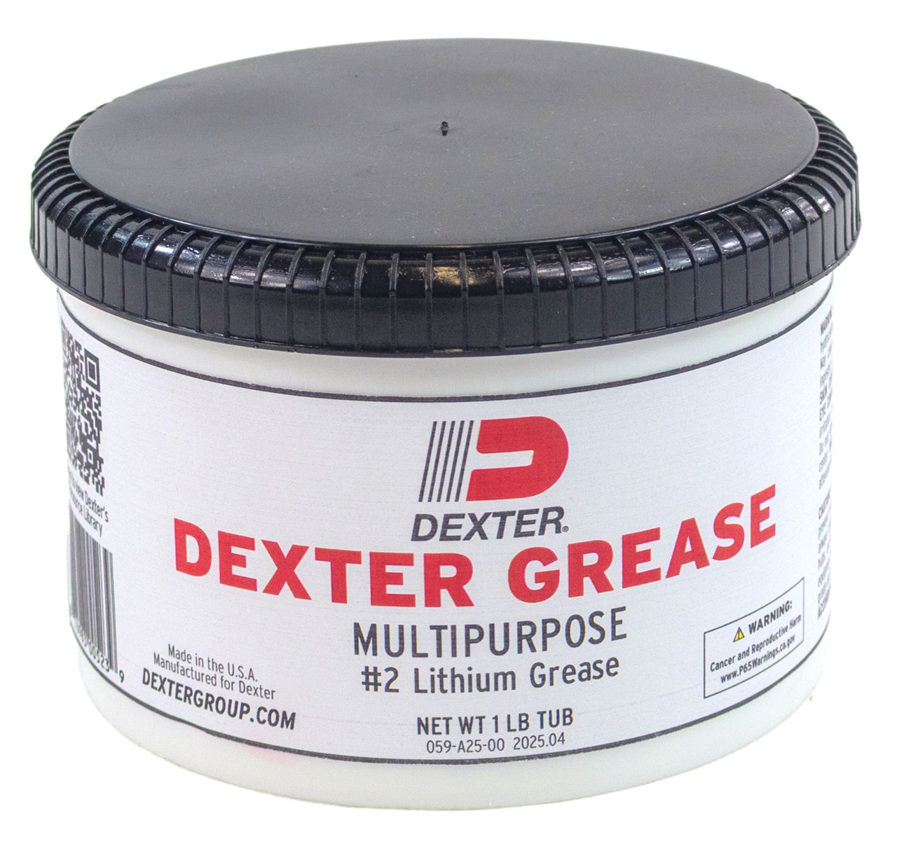 Dexter Multi Purpose #2 Lithium Grease, 14 Oz Tube, Qty 1 | Dexter