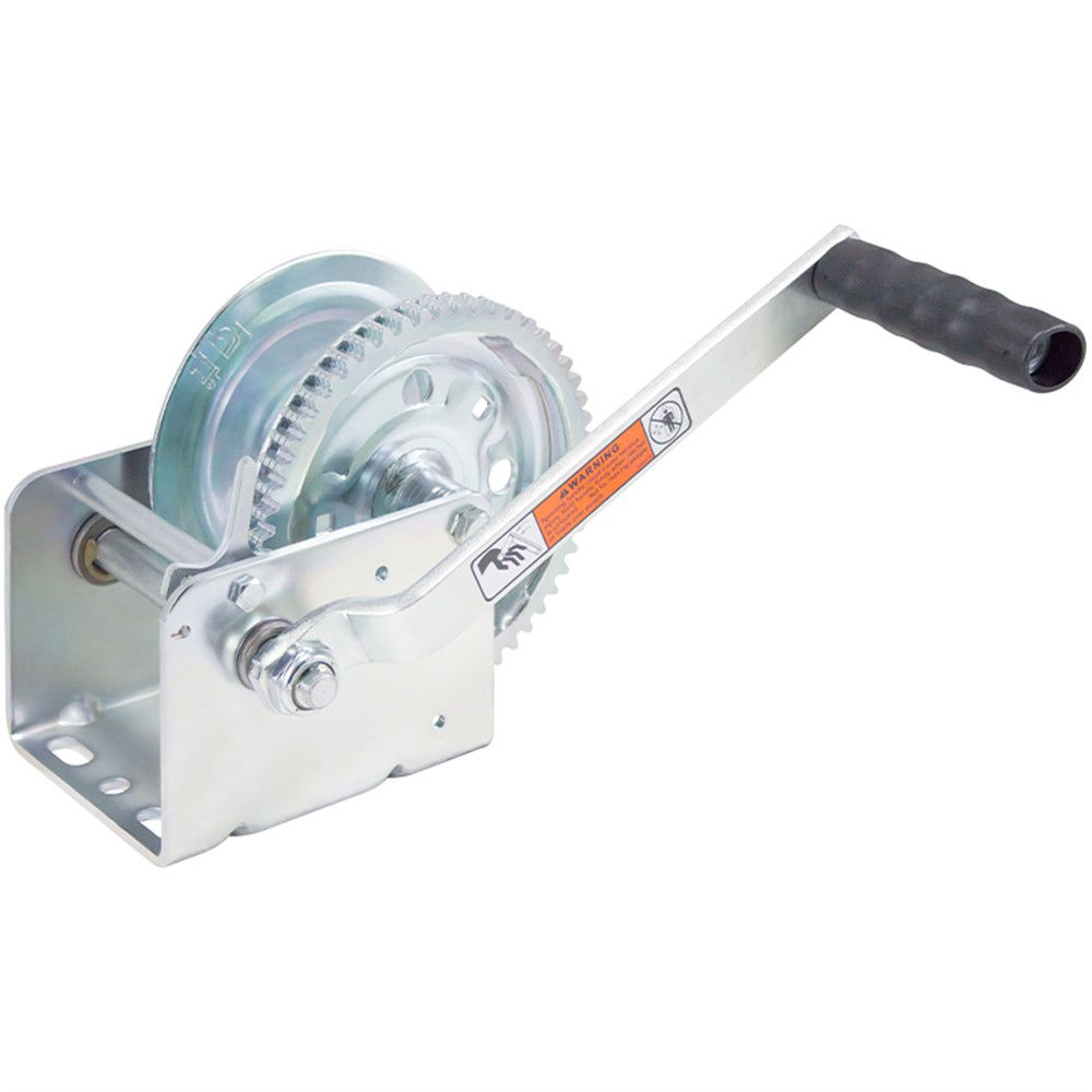 D-L WINCH, 1 SPEED, 1 WAY REVERSIBLE, 1,800LB ZINC