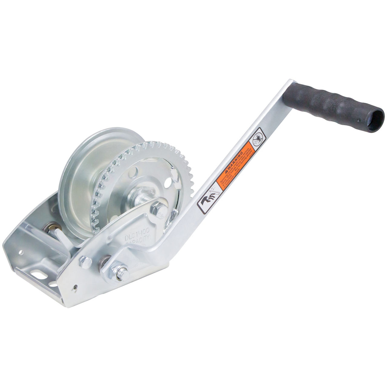 Dutton-Lainson Single Speed T-Winch, 1,400 Lbs Capacity, 4.4:1 Gear Ratio, 1-Way Reversible, No Hand Brake