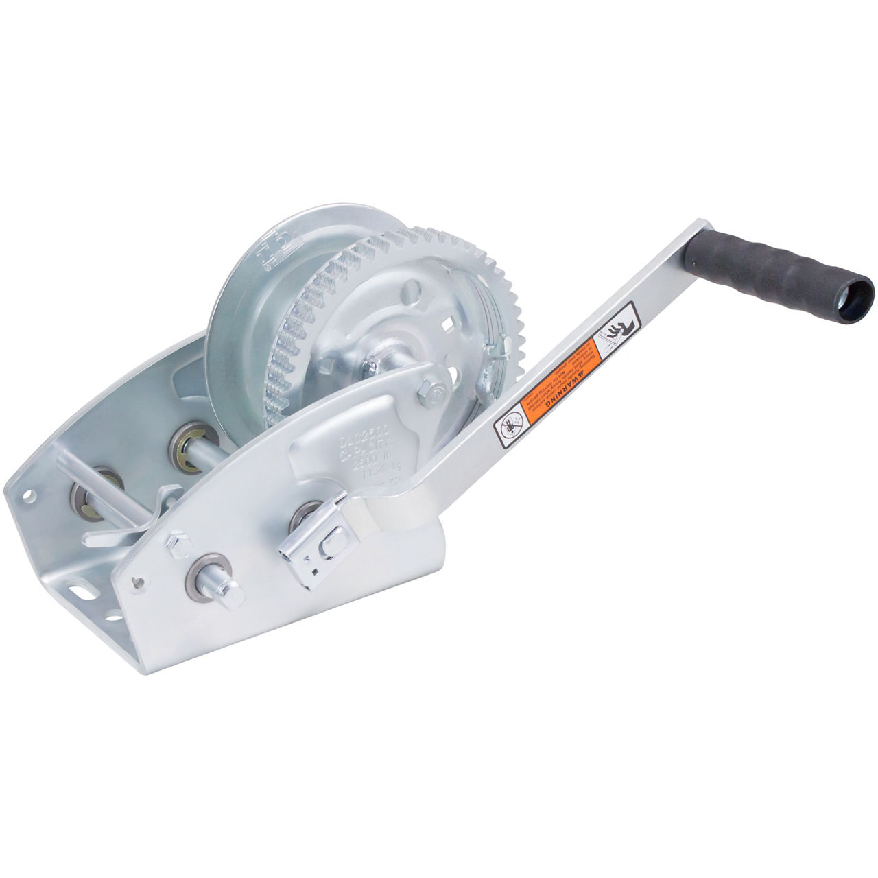 Dutton-Lainson Two Speed T-Winch, 2,500 Lbs Capacity, 5.4:1 & 17.3:1 Gear Ratio, 1-Way Reversible, Hand Brake Sold Separate