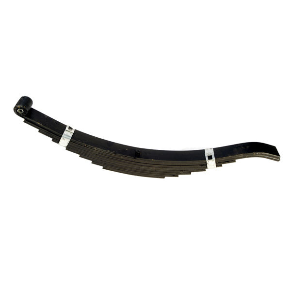 Slipper 2"Wide x 29 1/2"Long - 9/16" Spring Eye Diameter - 8-Leaf 5,300 LBS. Capacity Each Spring Assembly- Front Divisional Length: 13 1/2" Slipper Eye to Slipper Hanger Line Point Length: 27 1/2"