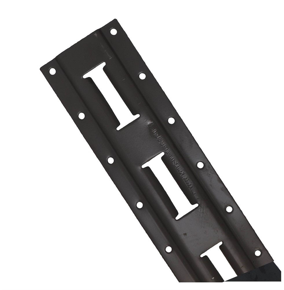 E-Track Vertical, 10', High Strength 11 Gauge Steel, Grey Powder Coat