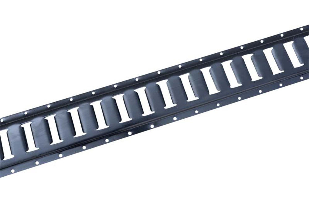 E-Track Horizontal, 10', High Strength 12 Gauge Steel, Black Powder Coat