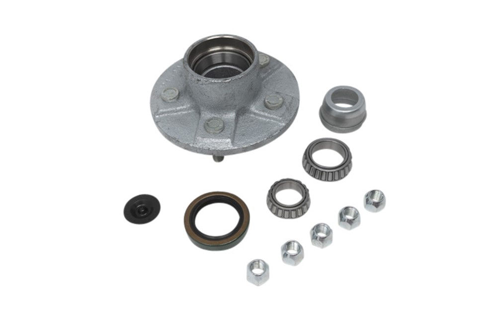 Hub Kit Complete, Loose Components, 545, Galvanized, 3,500 Capacity Per Pair, For #84 E-Z Lube Spindle