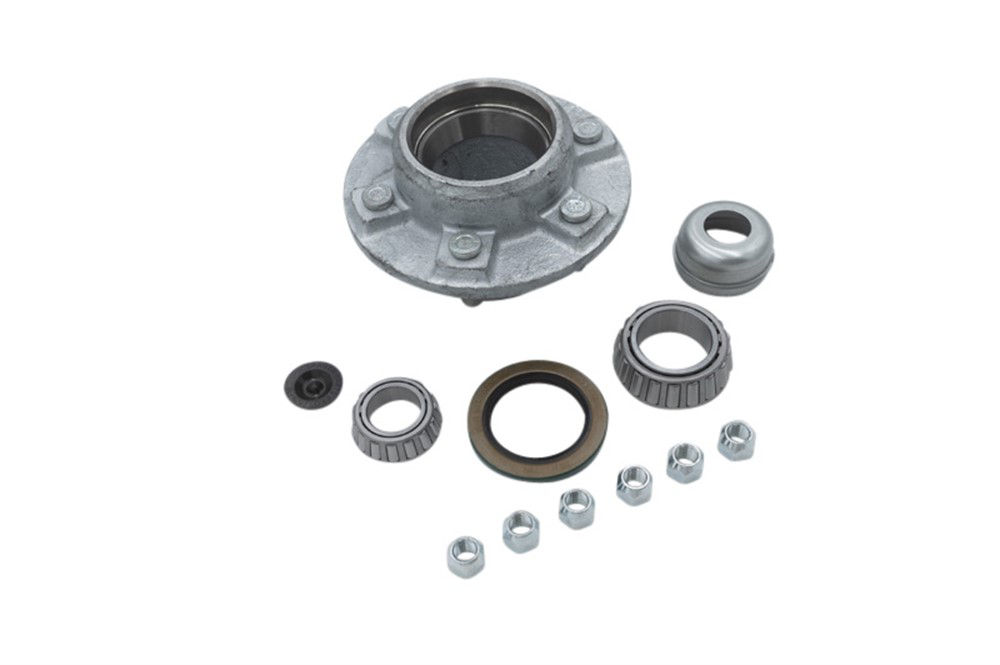 Complete Idler Hub Assembly, #42 Spindle, Zerk-Lube, Lube, 6K Capacity Per Pair, 6 on 5.5" Bolt Pattern, Bulk