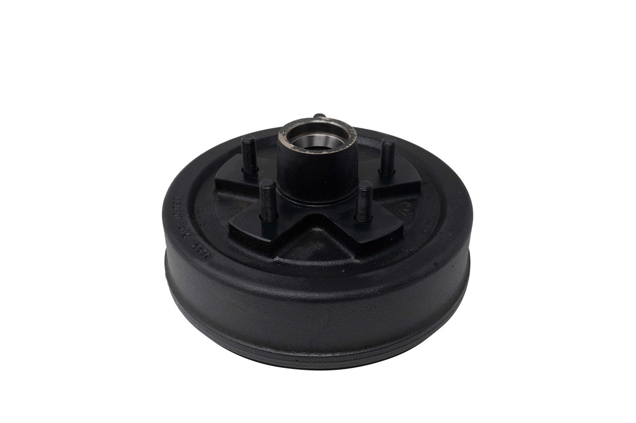 Hub-Drum with Studs and Races Only, #84 Spindle, Grease Lube, 3.5K Capacity Per Pair, 5 on 5" Bolt Pattern, Bulk