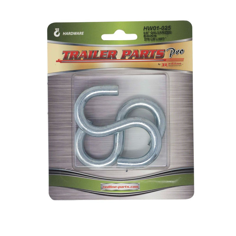 Trailer Parts Pro S-Hook, Fits 3/8