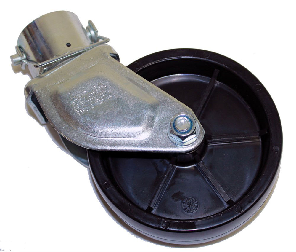 Caster w/Pin, Poly Wheel, 1,200lb, fits 2K-5K Jack, Ram