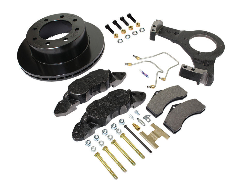 8,000 lbs Per Pair Capacity (4,000 lbs Each) Hydraulic Disc Right or Left Side Slip-On Trailer Brake, 8 on 6.5" Bolt Pattern, Boxed