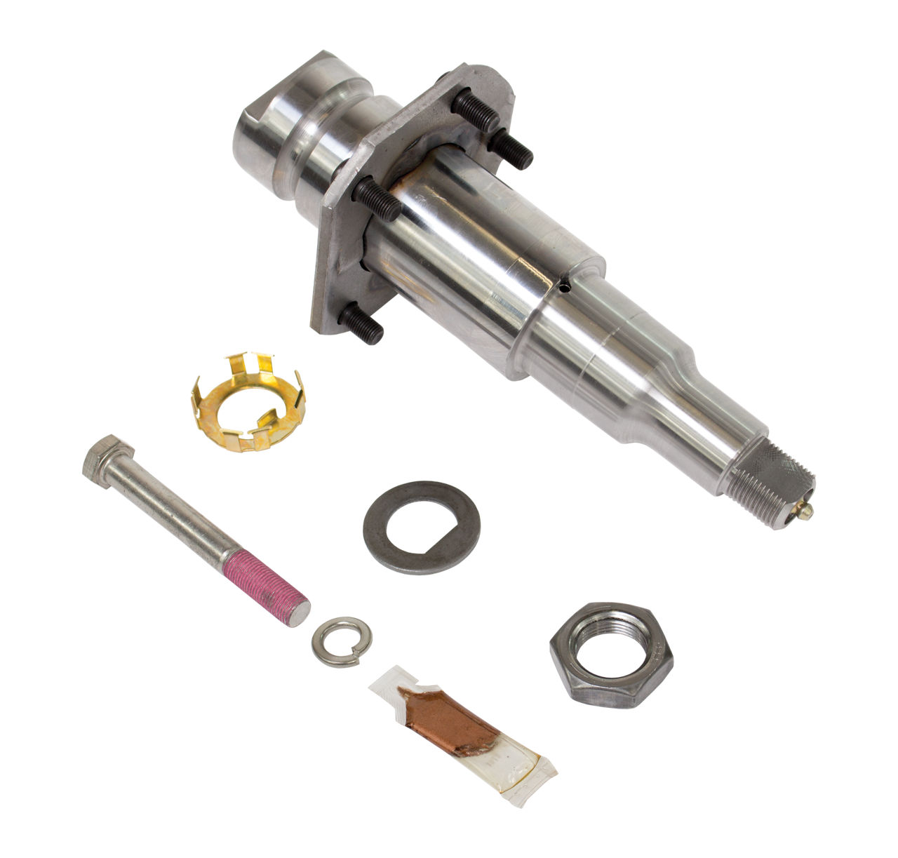 Replacement Removable Spindle Kit #11 Torflex, 6,000 Lbs, EZ Lube, with Flange, Comes with Washers, Nuts, Retainer, Hex Screw, Grease Tube