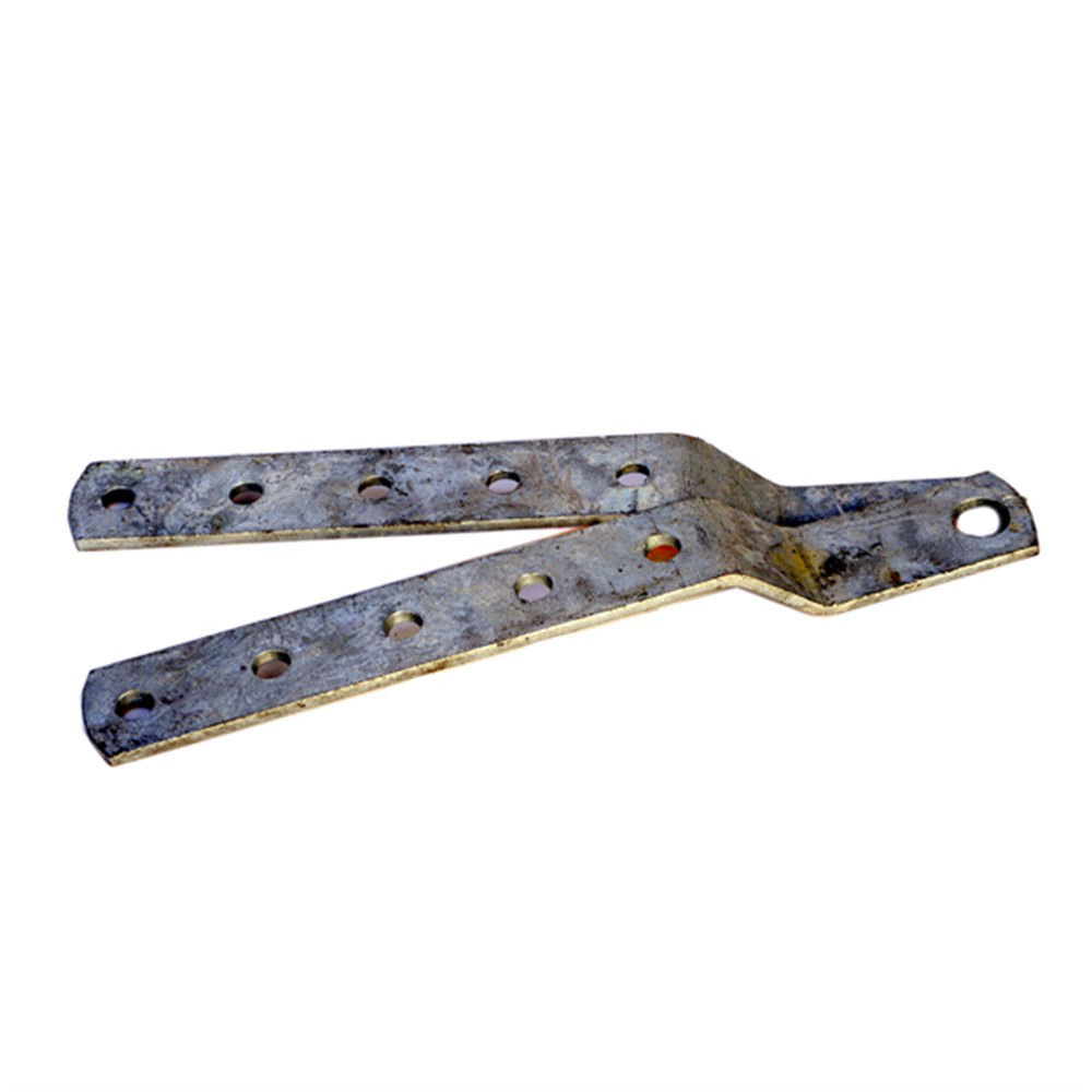 Keel Roller Bracket, 7Ga Galvanized Steel, 12 1/4