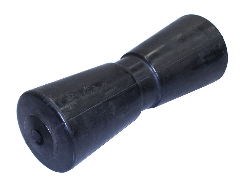 Keel Roller, V-Type, Black Rubber, 10