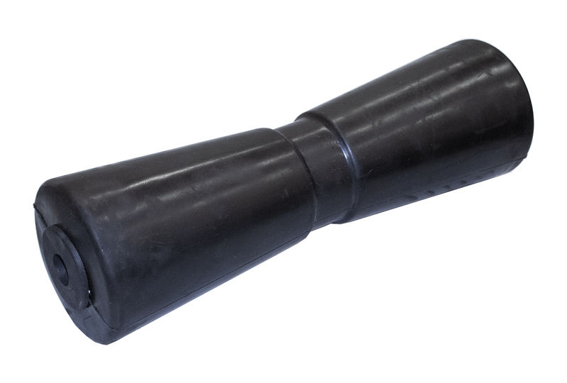 Keel Roller, V-Type, Black Rubber, 12