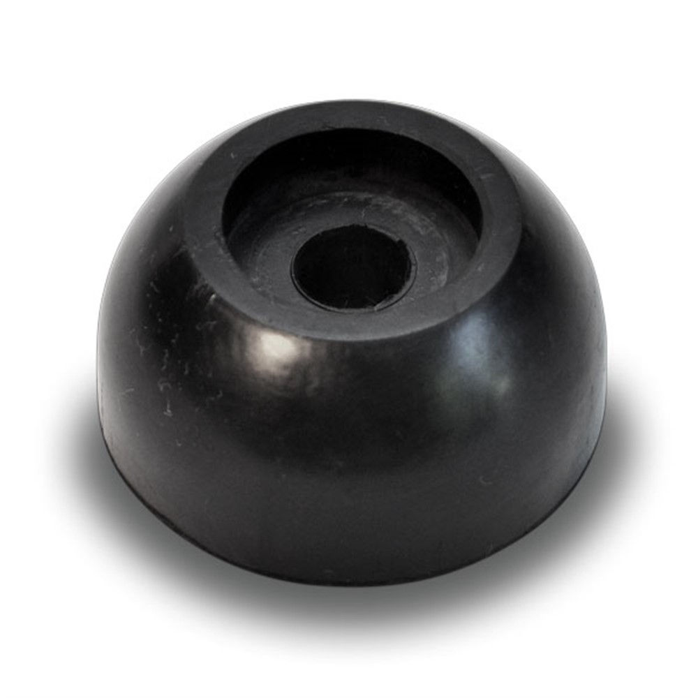 Side Guide End Cap, Black Rubber, 5/8