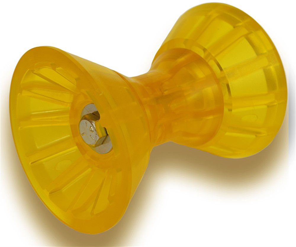 Bow Roller, Amber PVC, 3