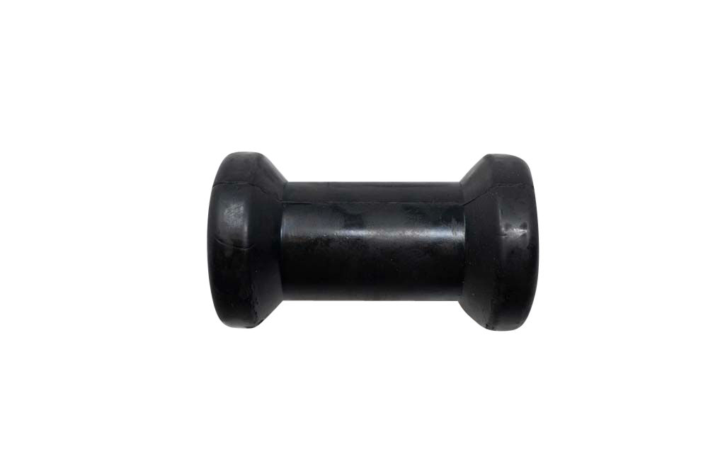 Keel Roller, Spool Type, Black Rubber, 5