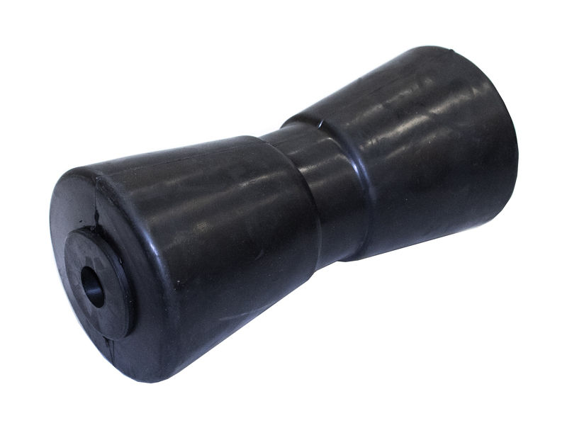 Keel Roller, V-Type, Black Rubber, 8