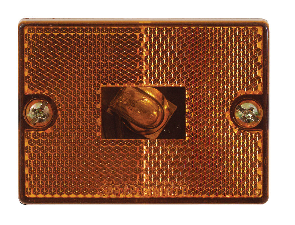 INC AMBER MARKER/CLEARANCE STUD MOUNT, REFLEX