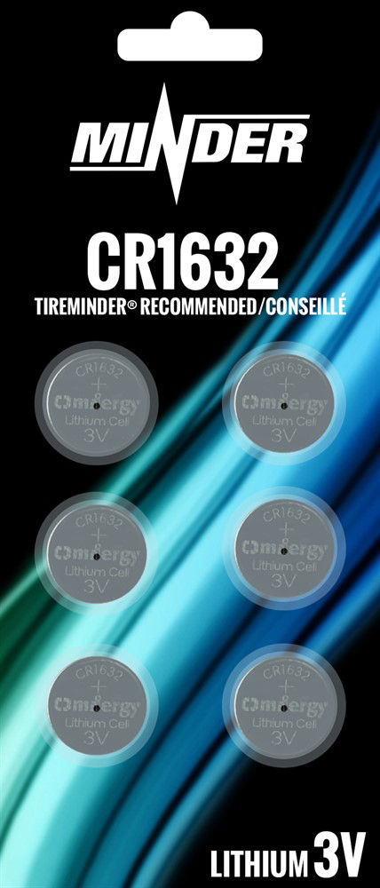 TireMinder, 6-Pack of CR1632 Batteries, all TireMinder TPMS