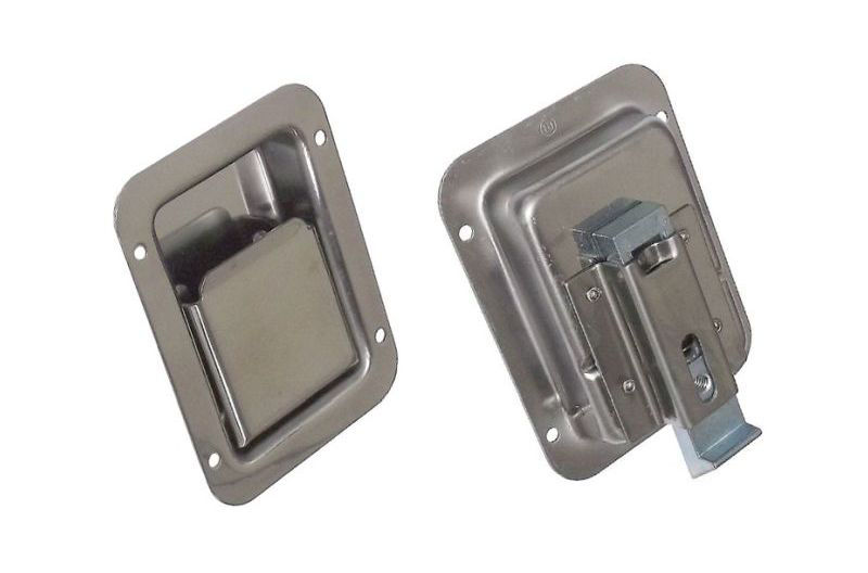 Flush Latch, Standard Non-Locking, Plain Finish, 3 3/8