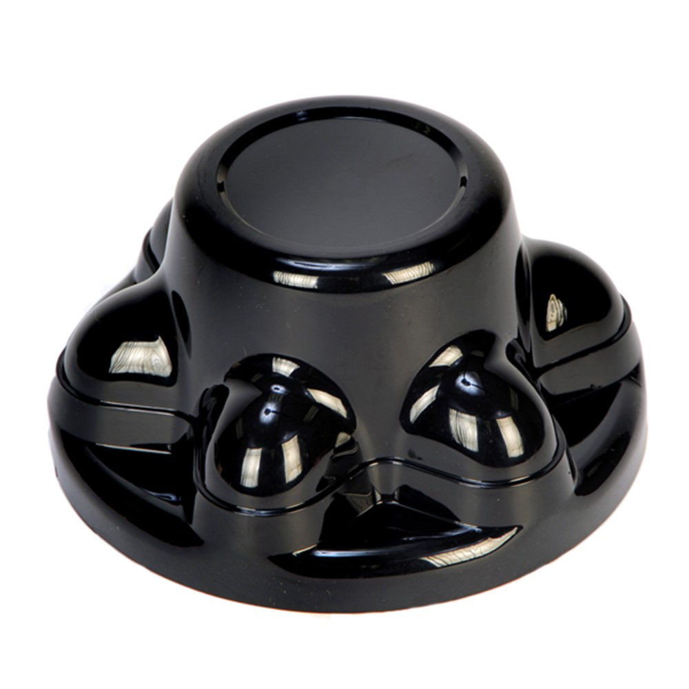 Hub Cover, 6 on 5.5 for 13/16 Hex Lug Nut, Black Plastic