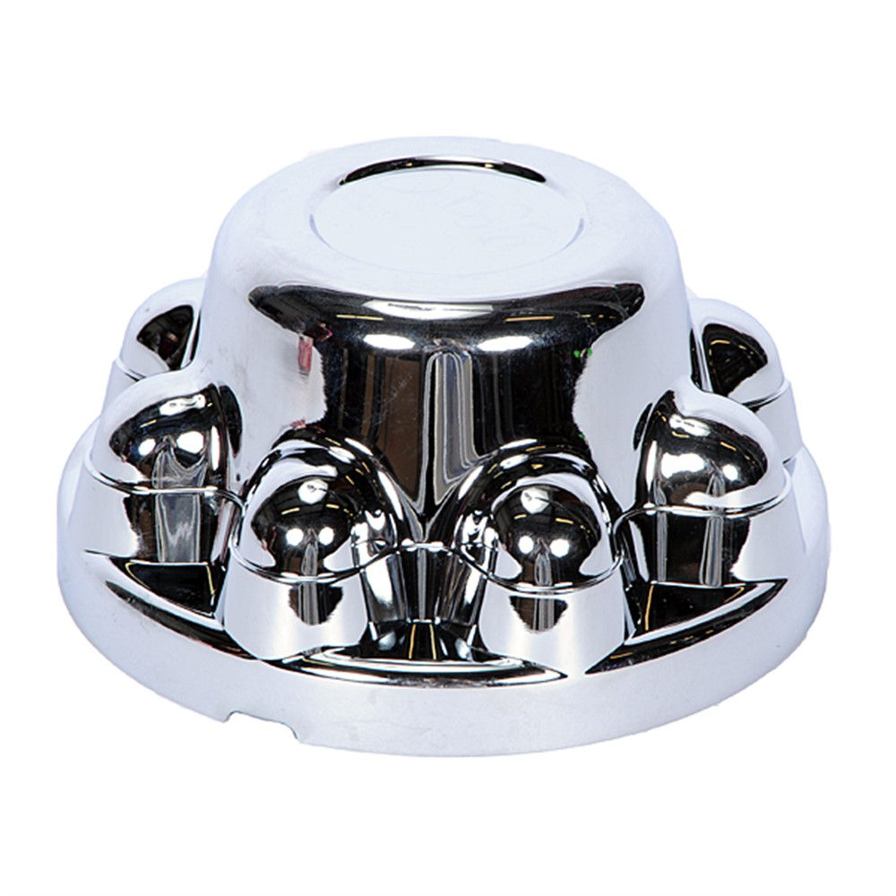 Hub Cover, 8 On 6.5 For 7/8 Hexlugnut, Chrome Plastic