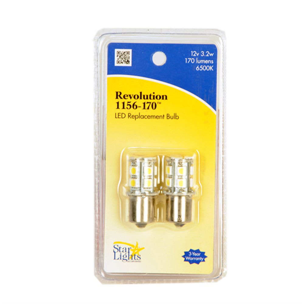 LED Light Bulb 2 Pack Fits #1156