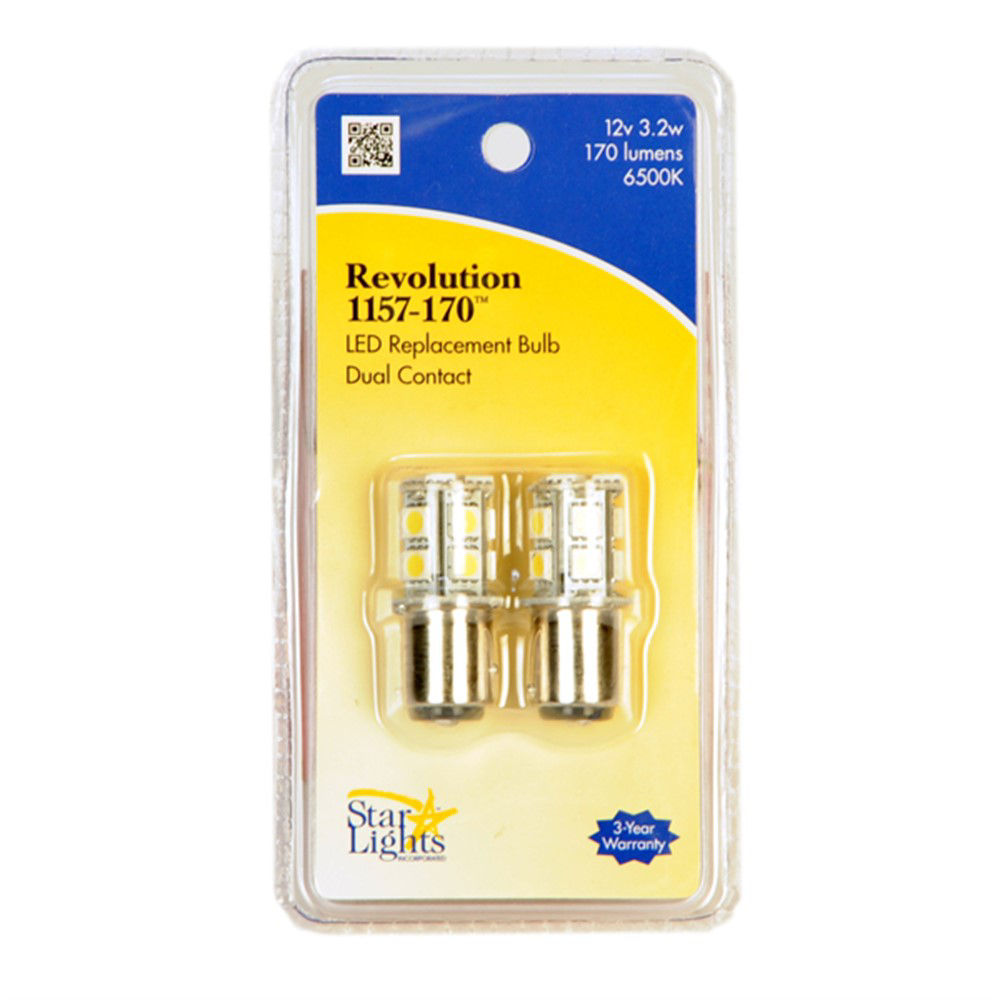 LED Light Bulb 2 Pack Fits #1157