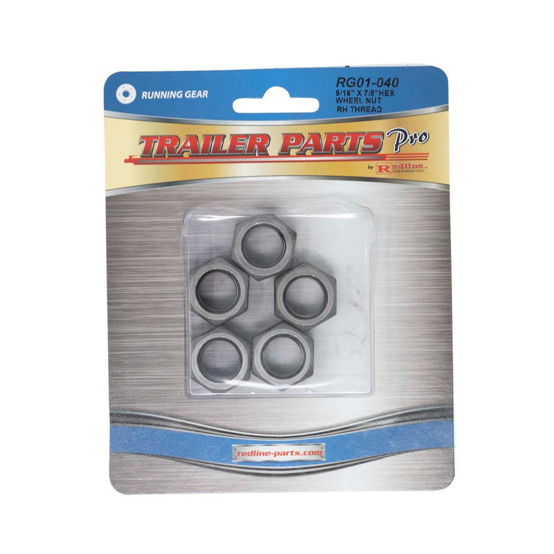 Trailer Parts Pro Wheel Nut, Hex, 9/16